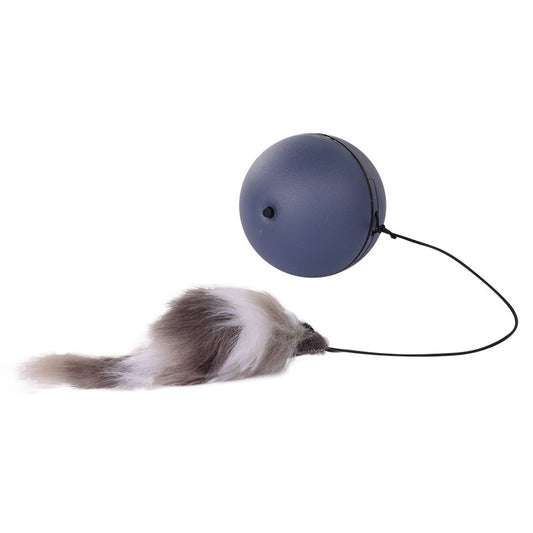 Mekansk kattleksak själv rullande boll